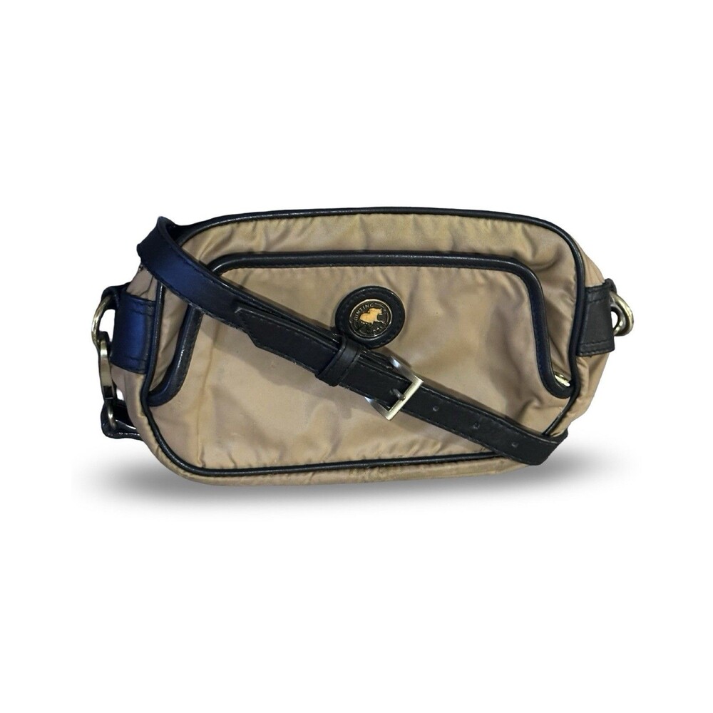 Hunting World Elephant Taupe Brown Nylon/Leather Crossbody bag